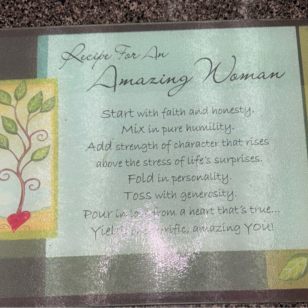 Inspirational Wall Art with Heart and Tree Design